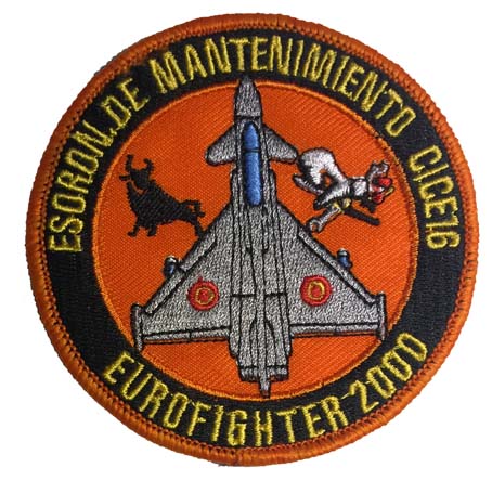 Escudo bordado Escuadrón de mantenimiento CICE16 EF2000